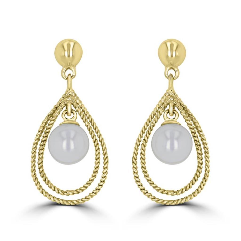 Rolland's Designs Pearl Dangle Earrings