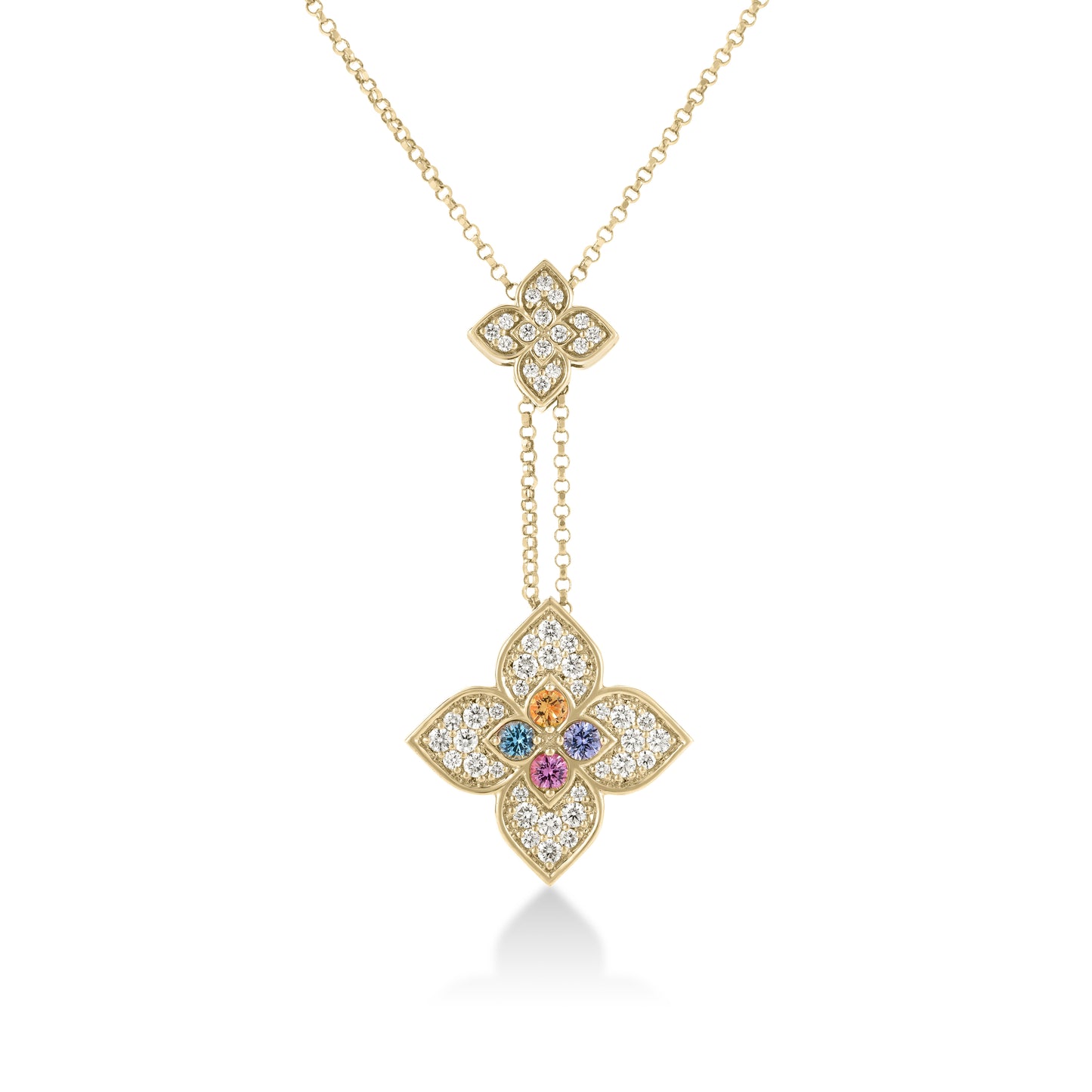 Roberto Coin Carnival Diamond & Gemstone Lariat Necklace