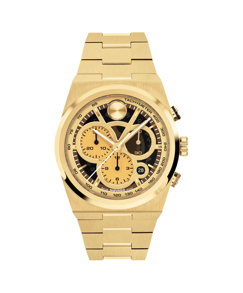 Movado Bold Yellow-Gold 40mm Chronograph