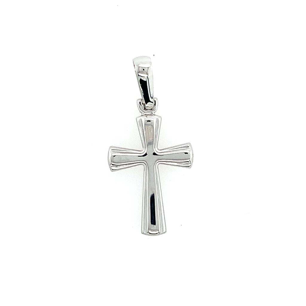 Rolland's Designs 14K White Gold Cross Pendant