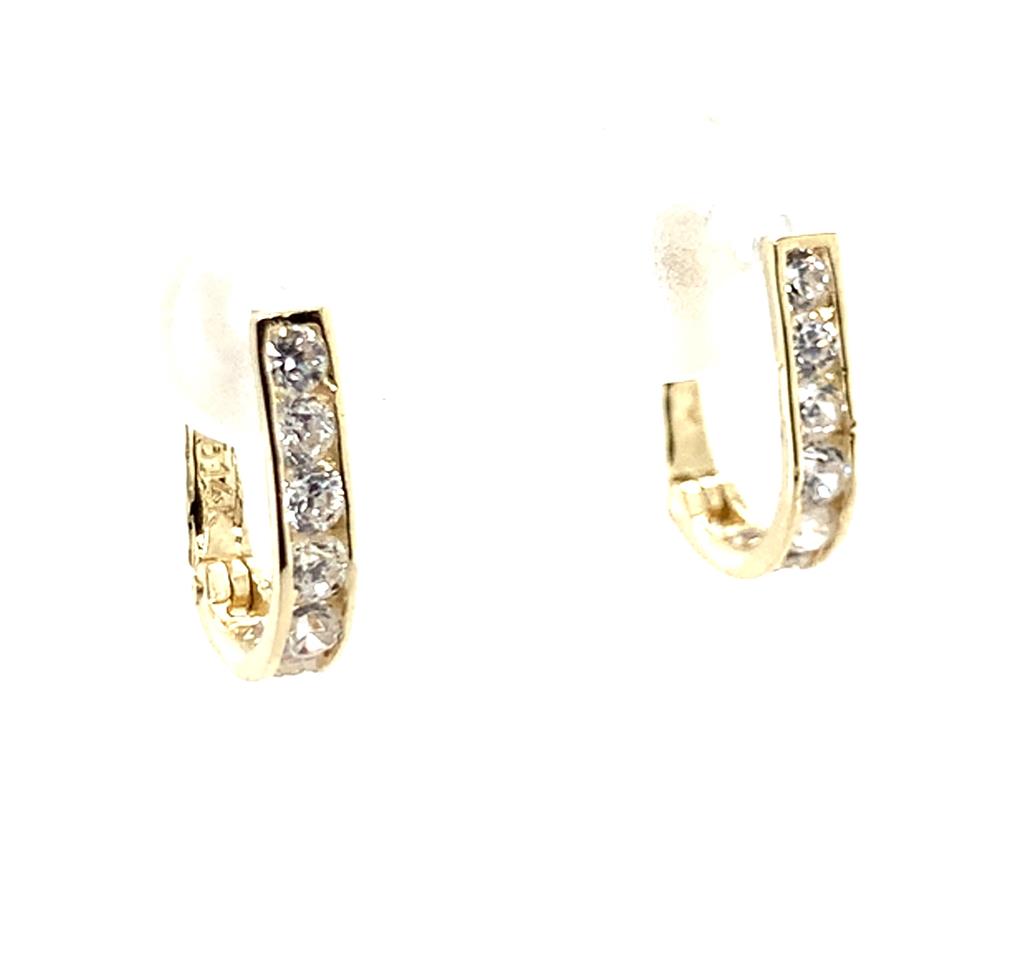 Estate 14K Hoop Earrings