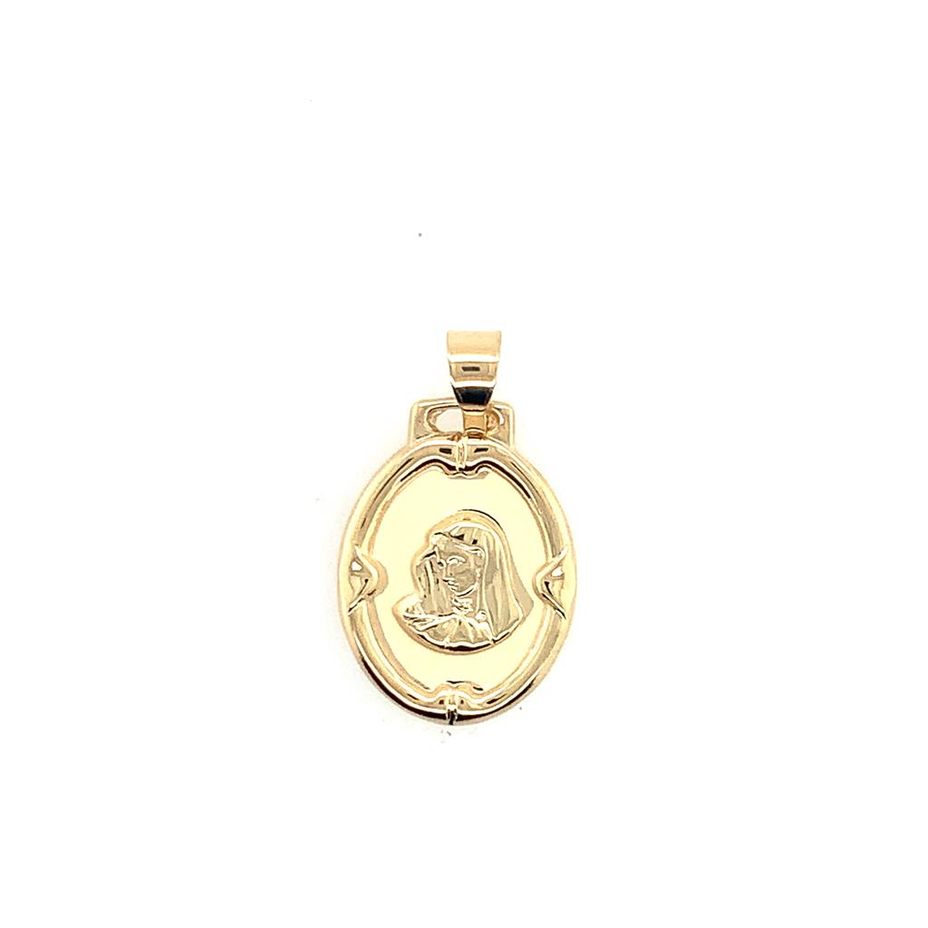 Rolland's Designs Gold Religious Medallion