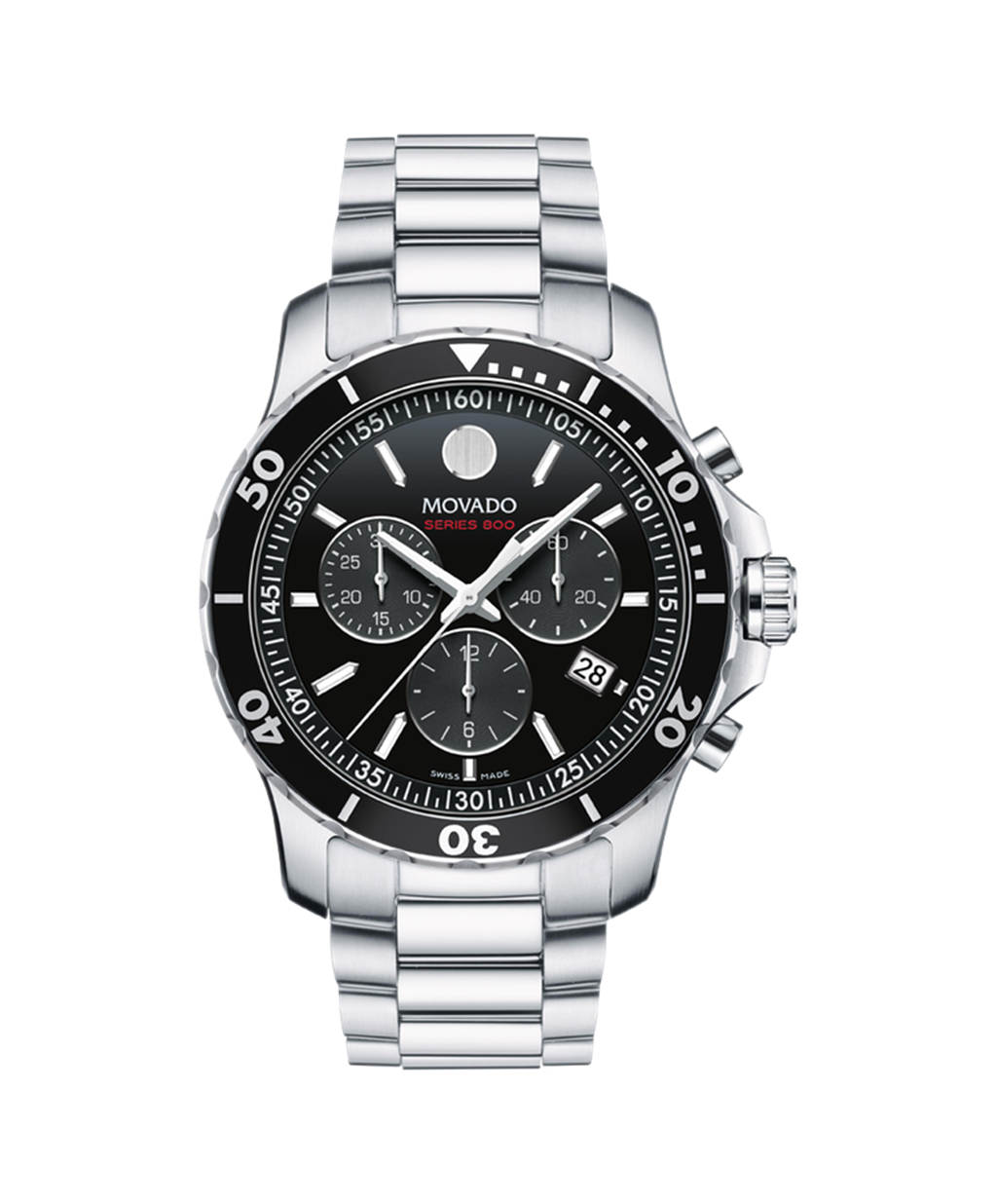 Movado 42mm Series 800 Chronograph Black