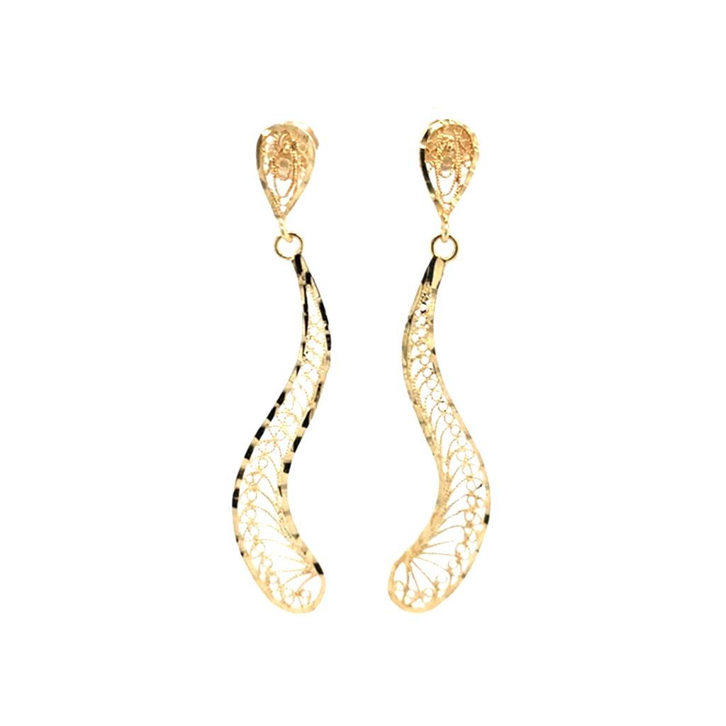 Estate 14K Gold Dangle Earrings