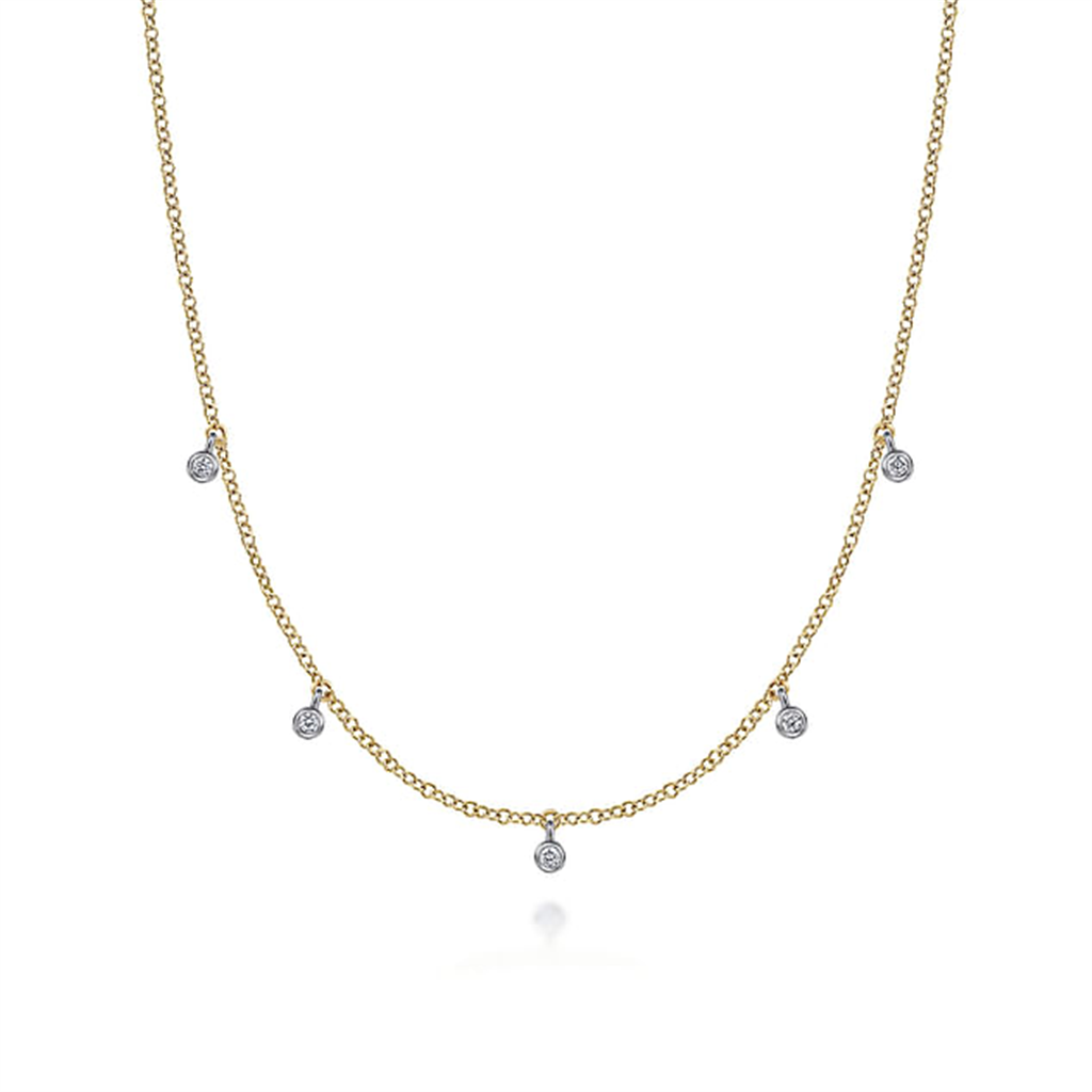 Gabriel Diamond Drop Necklace