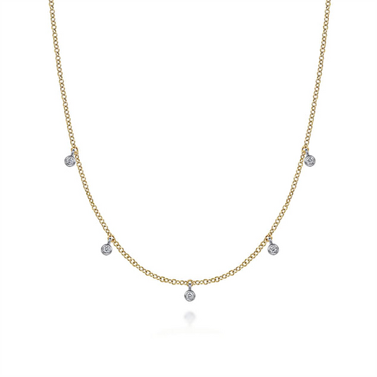 Gabriel Diamond Drop Necklace