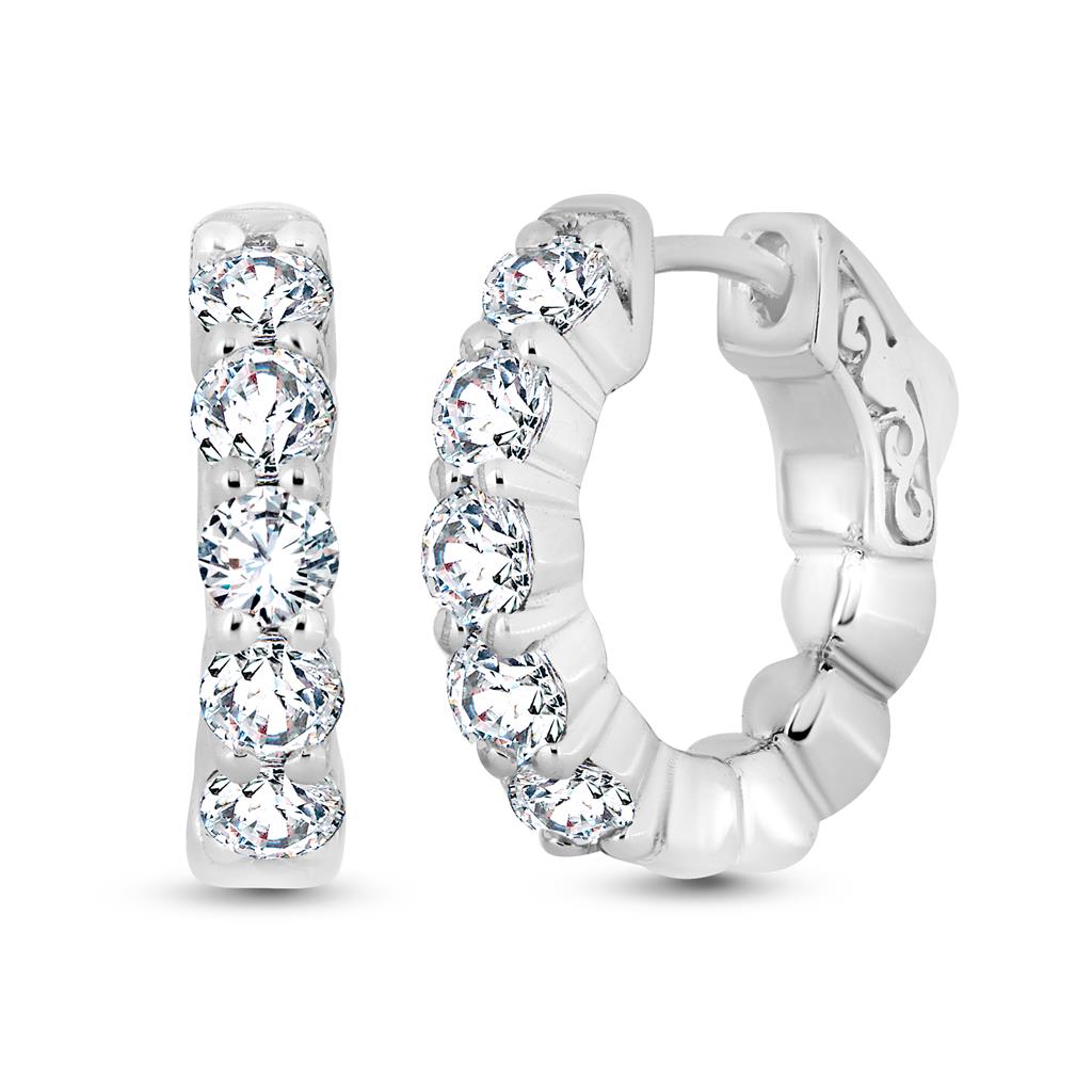 Rolland's Designs Diamond Hoops