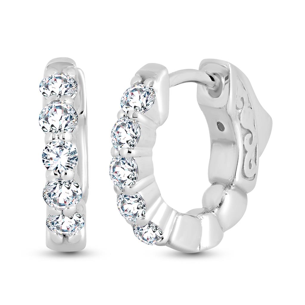Rolland's Designs Diamond Hoops