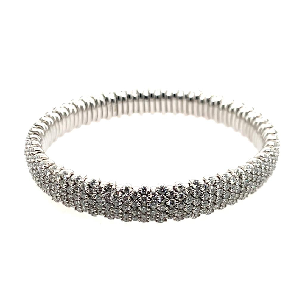Rolland's Design's 18K White Gold Diamond Bracelet