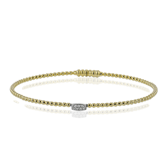Simon G. 18Kyw Diamond Bangle Bracelet with Magnetic Clasp