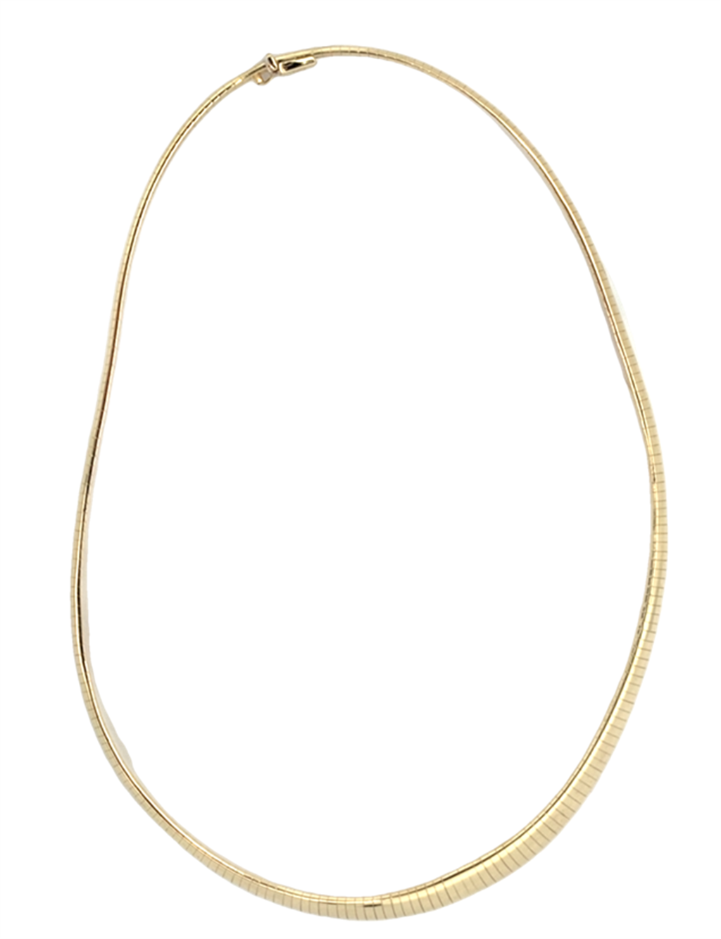 Estate 14K Graduated Omega Necklace