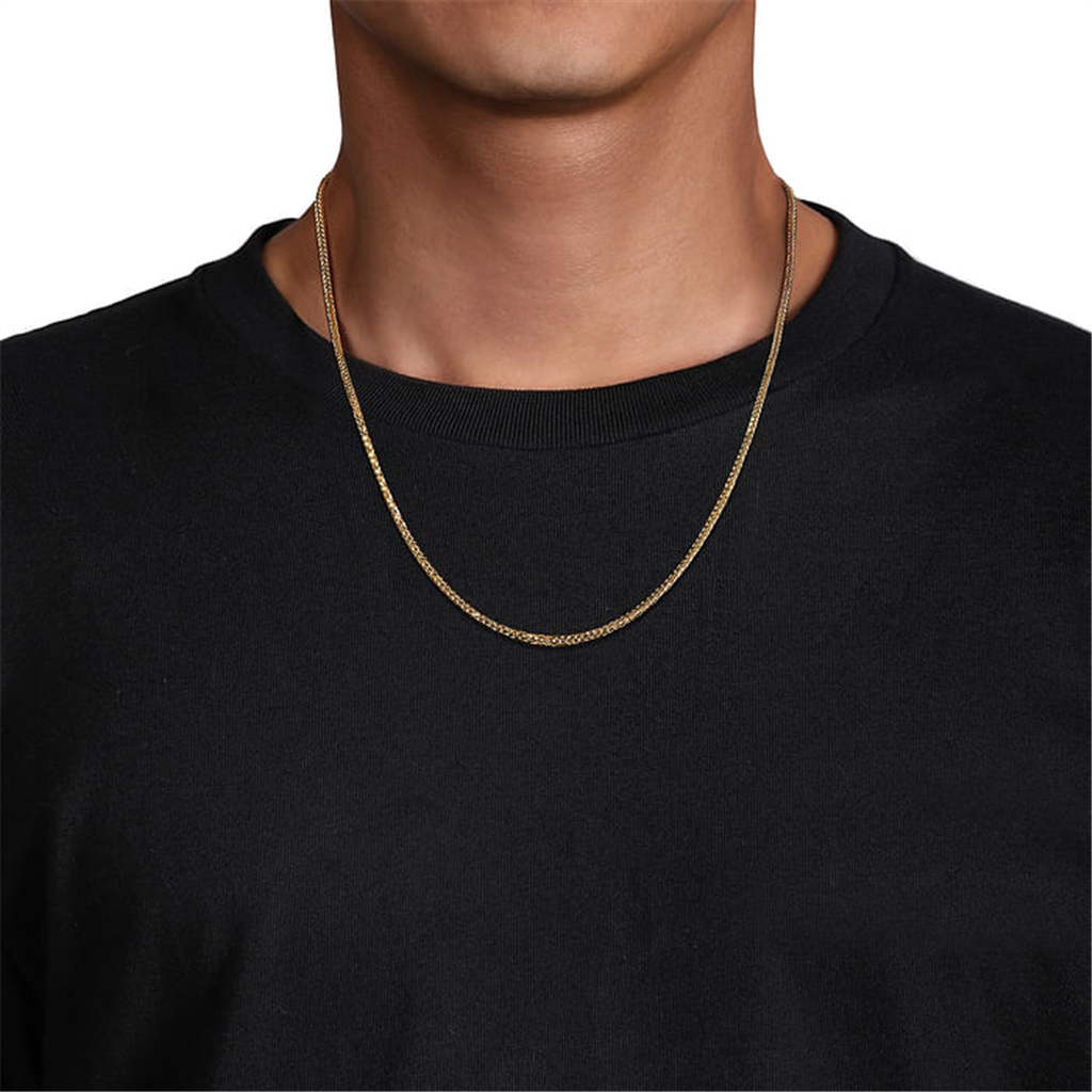 Gabriel Gents Hollow Wheat Chain Necklace