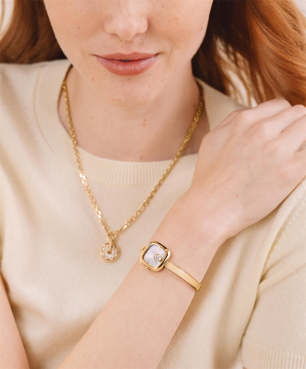 Movado Museum 21.5mm Champagne Bangle