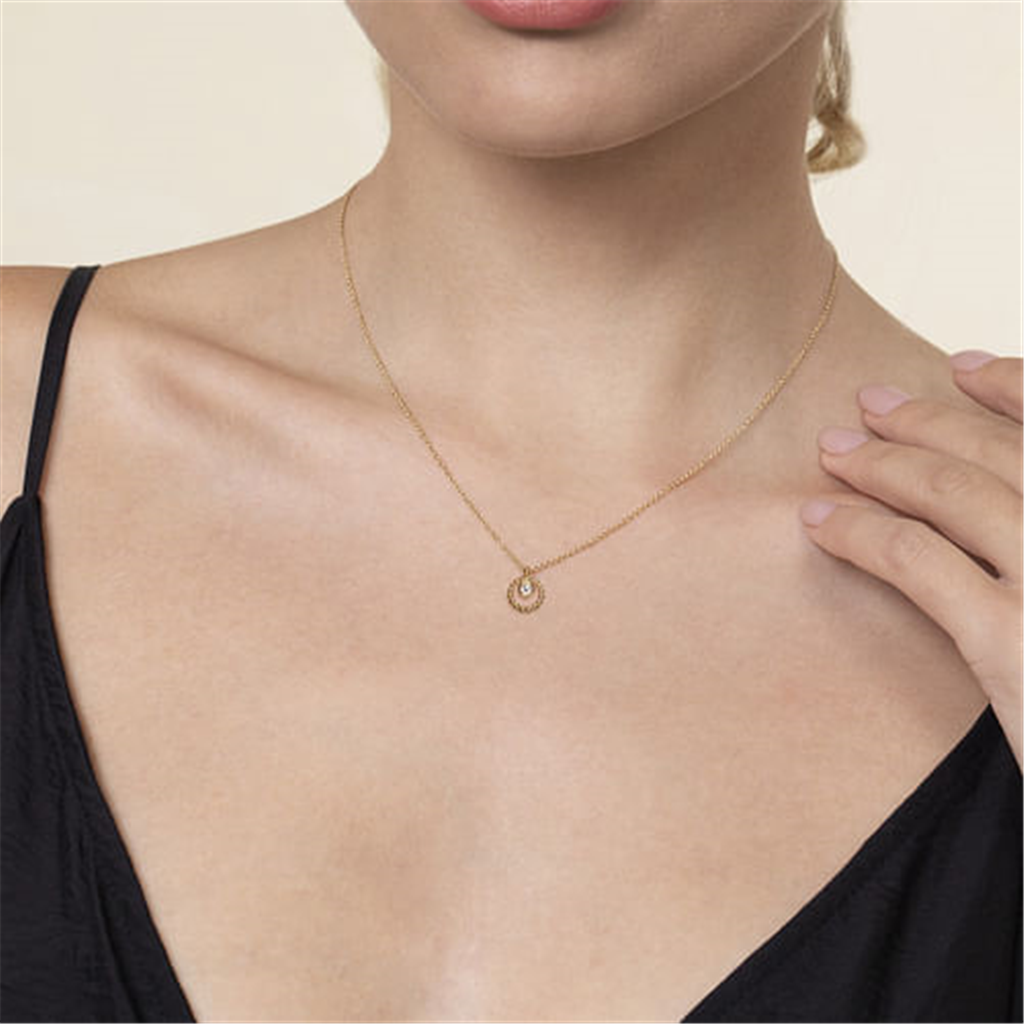 Gabriel Bujukan and White Sapphire Pendant Necklace