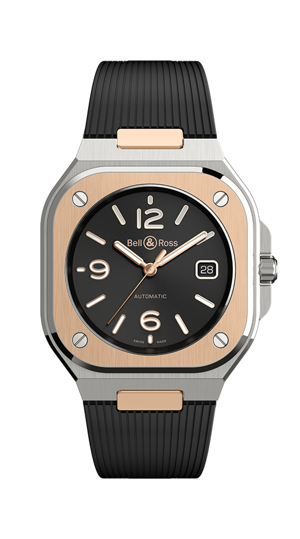 Bell & Ross Black Steel and Gold 40mm BR 05