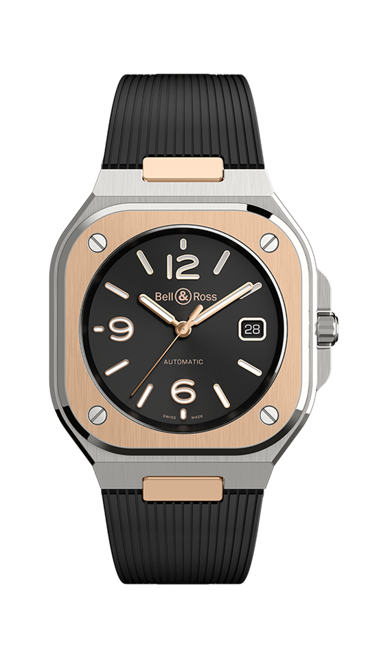 Bell & Ross Black Steel and Gold 40mm BR 05