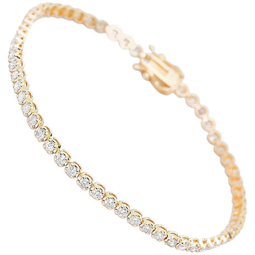 14K Gold Diamond Tennis Bracelet