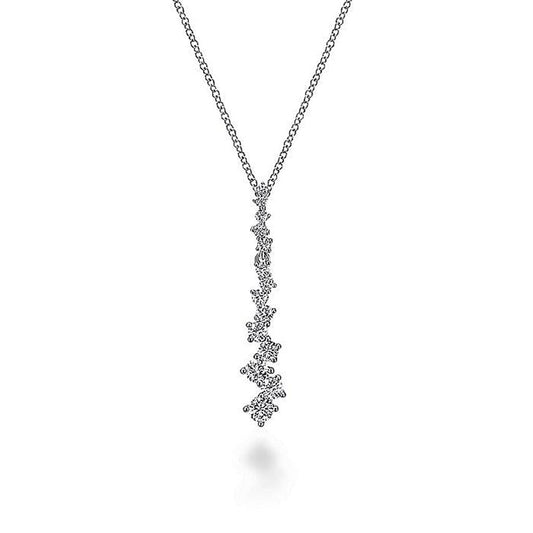 Gabriel Linear Diamond Cluster Pendant