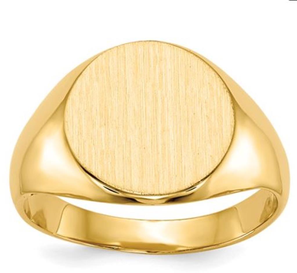 14k Yellow Gold Signet Ring