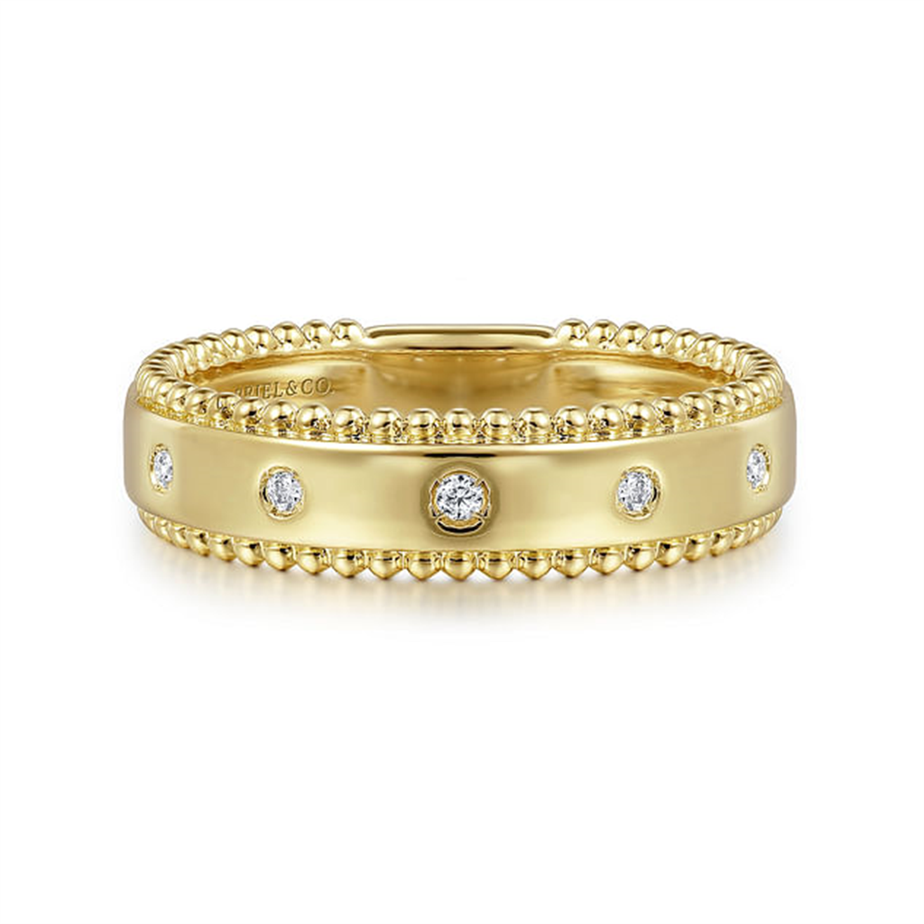 Gabriel & Co Bujukan Bezel Set Diamond Band
