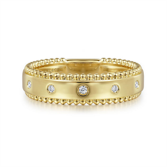 Gabriel & Co Bujukan Bezel Set Diamond Band