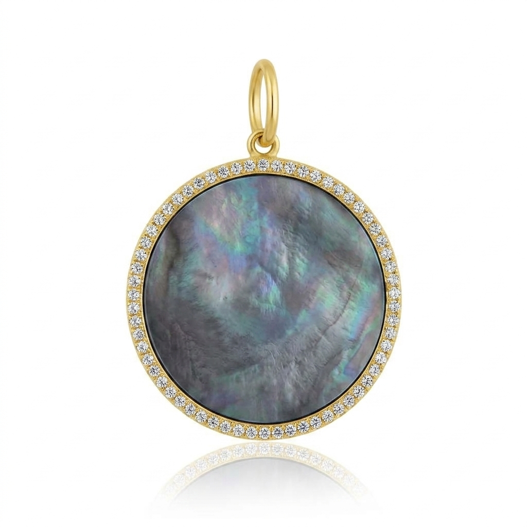 Rolland's Designs 14K Gold & Mother Of Pearl Pendant