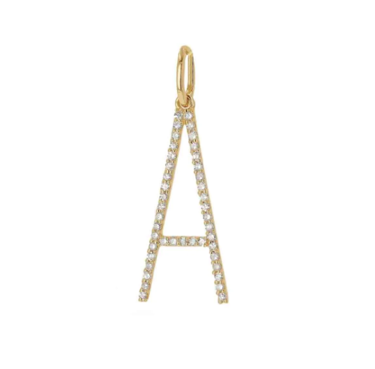 Rolland's Designs Oversized Diamond "A" Charm