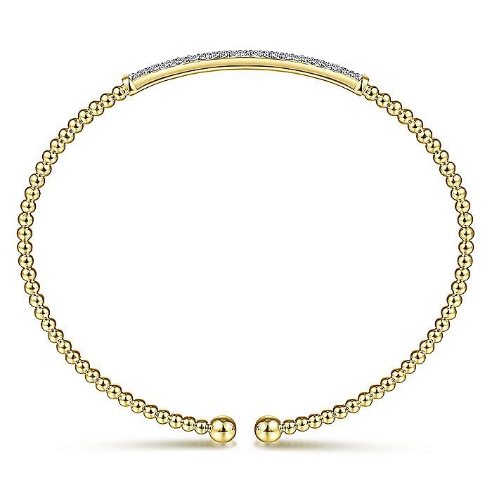 Gabriel 14K Bujukan Diamond Bar Bangle Bracelet