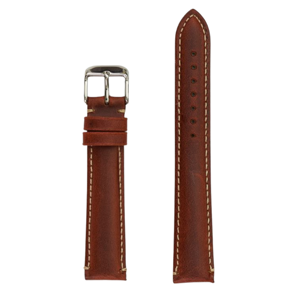20Mm Chestnut Leather Watch Strap