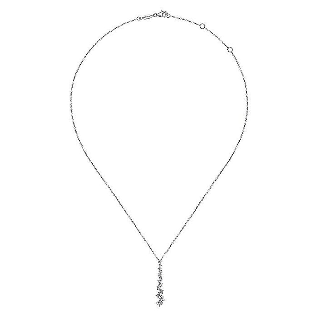 Gabriel Linear Diamond Cluster Pendant
