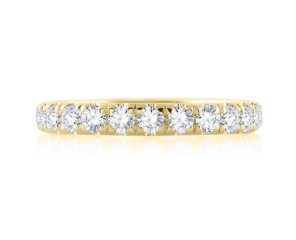 14K Yellow Gold Diamond Wedding Band