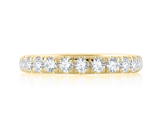 14K Yellow Gold Diamond Wedding Band