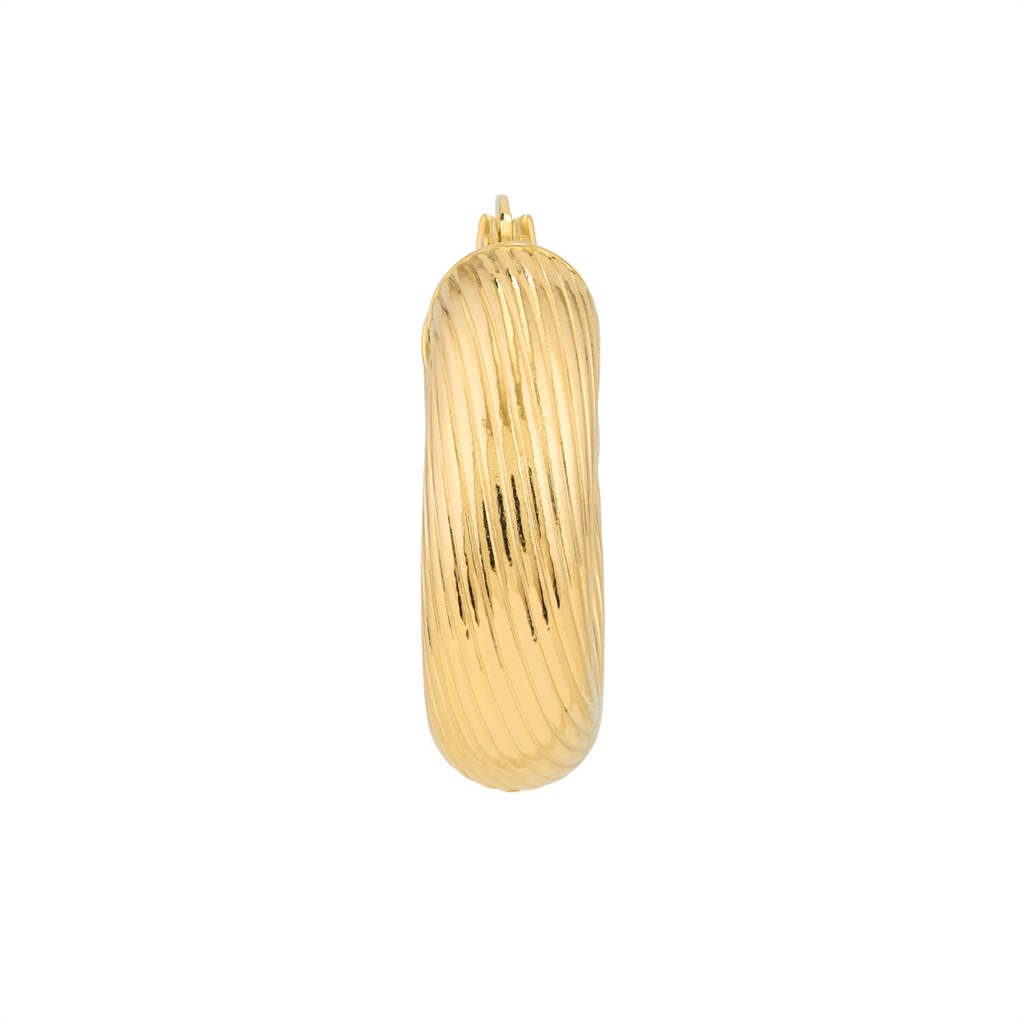 Rolland's Designs 14K Gold Textured Hoops