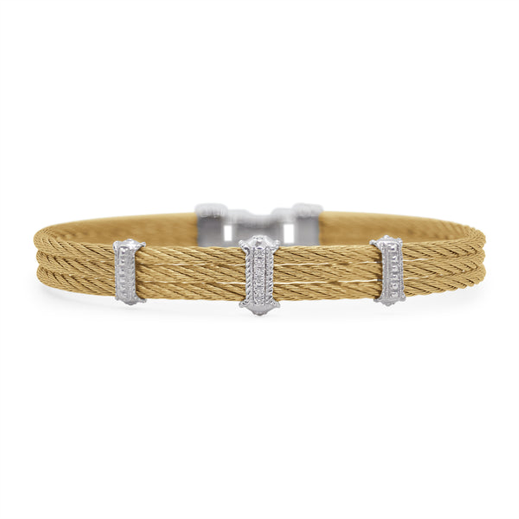 Alor Yellow Diamond Cable Bracelet