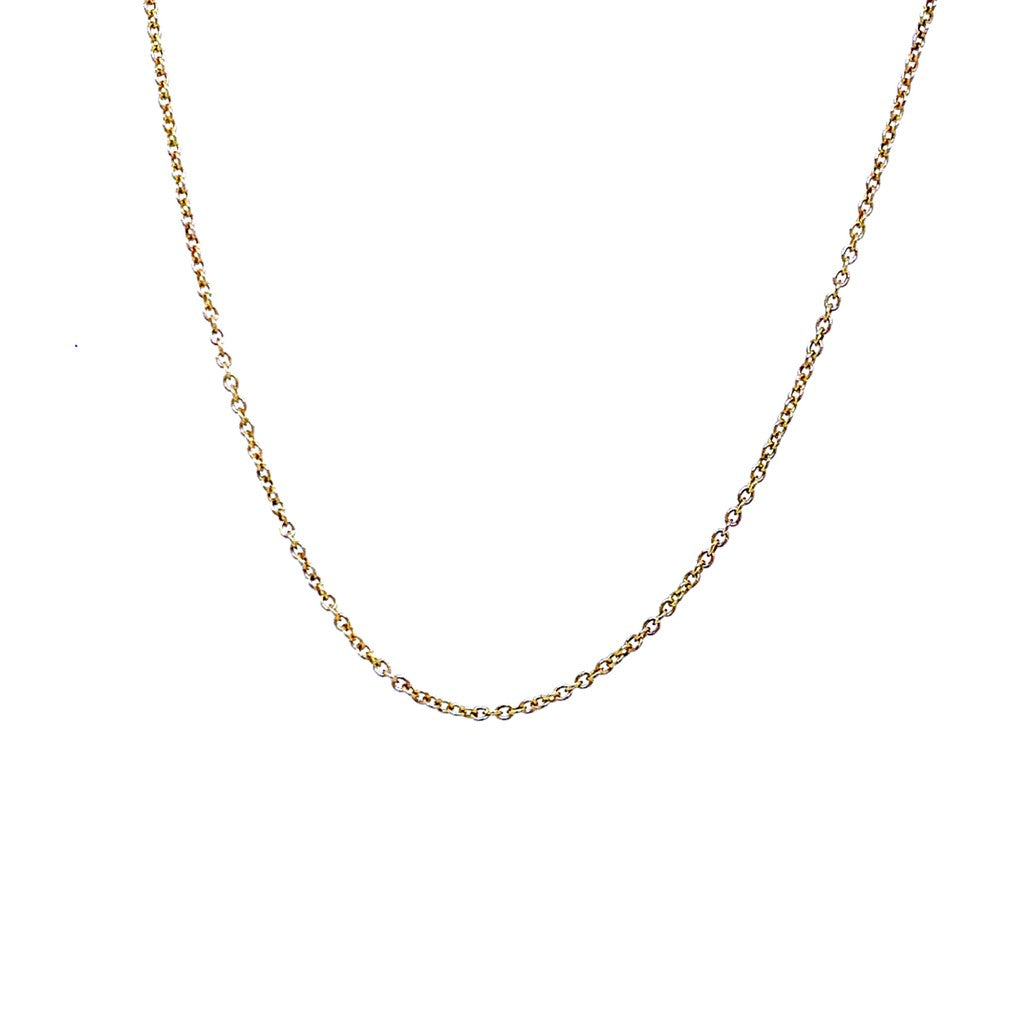 Rolland's Designs Yellow Gold 18" Rolo Chain