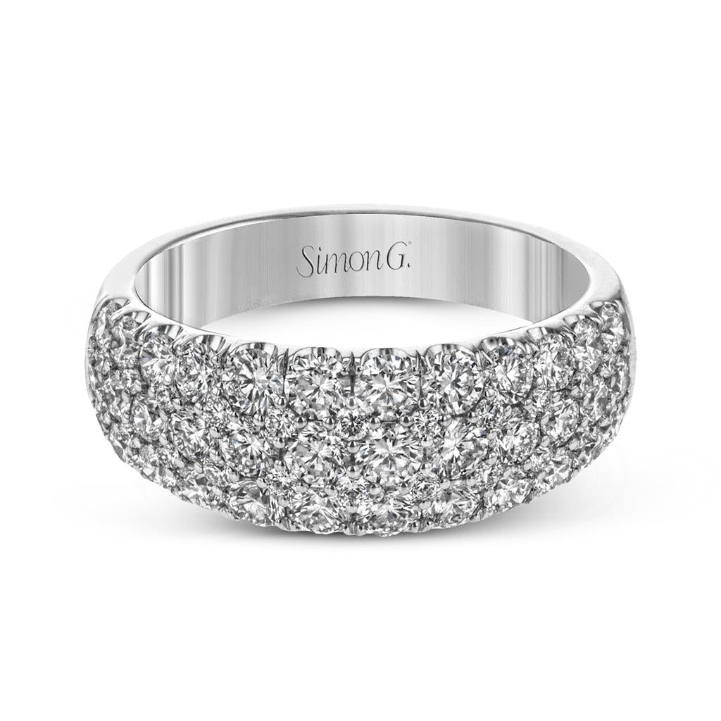 Simon G. 18K White Gold Diamond Band