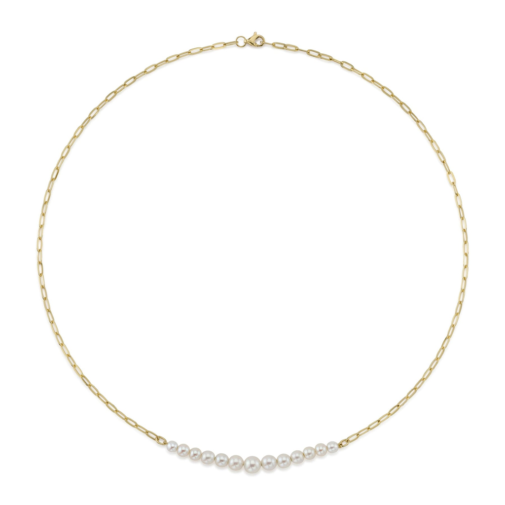 Shy 14Ky Cultured Pearl Necklace