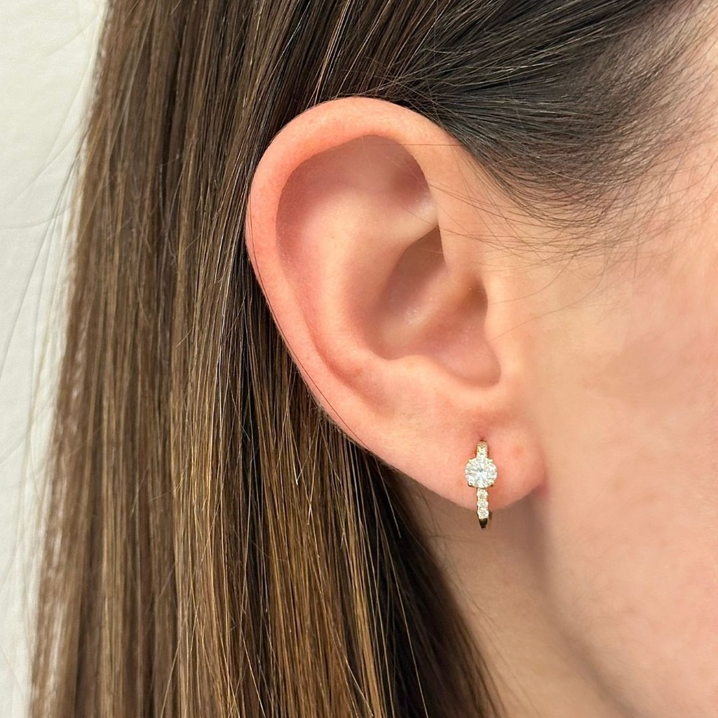 Everlee 0.70ct Lab Grown Diamond Huggies