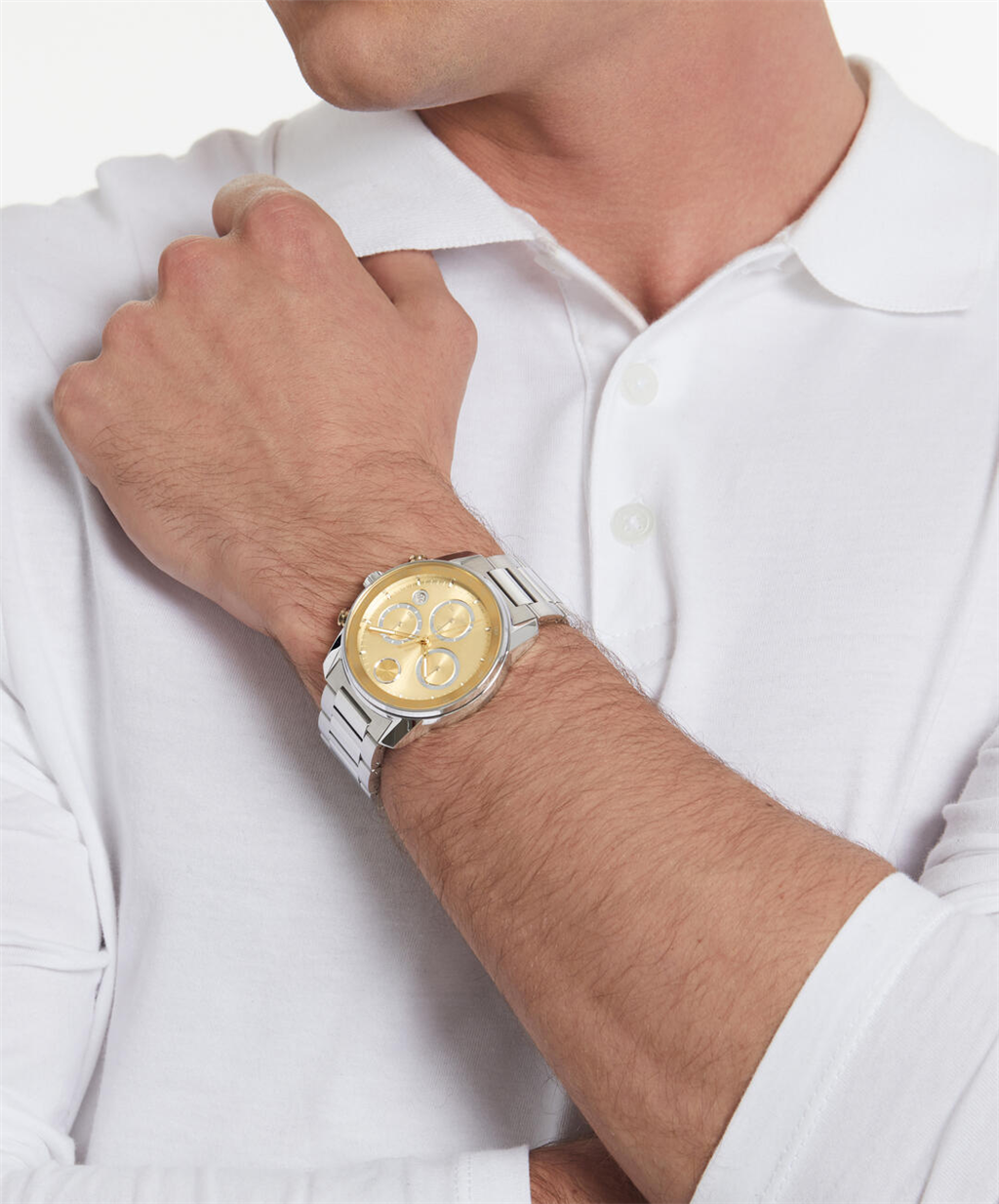 Movado Bold Verso 44mm Two-Tone Chronograph