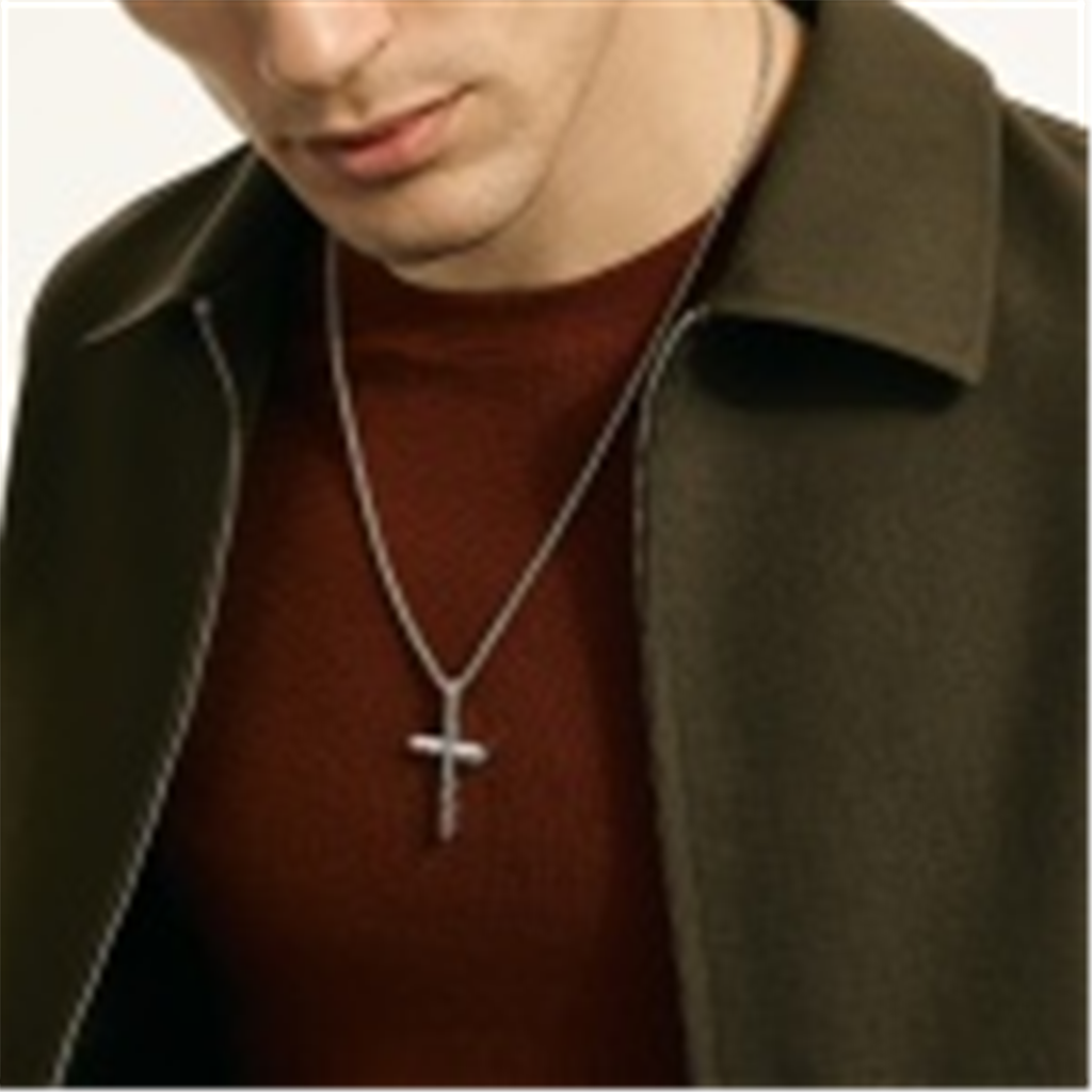 John Hardy Silver Icon Cross Necklace