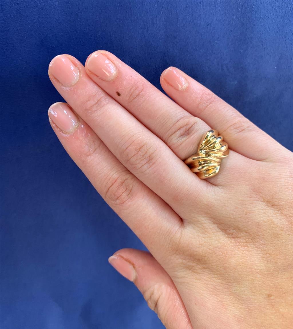 Estate14K Yellow Gold Freeform Ring