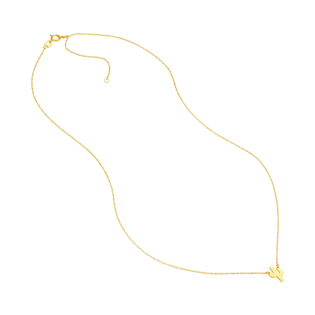 Rolland's Designs 14k Mini Cactus Pendant