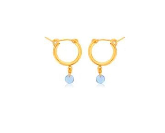 Dee Berkley Blue Topaz Drop Earrings