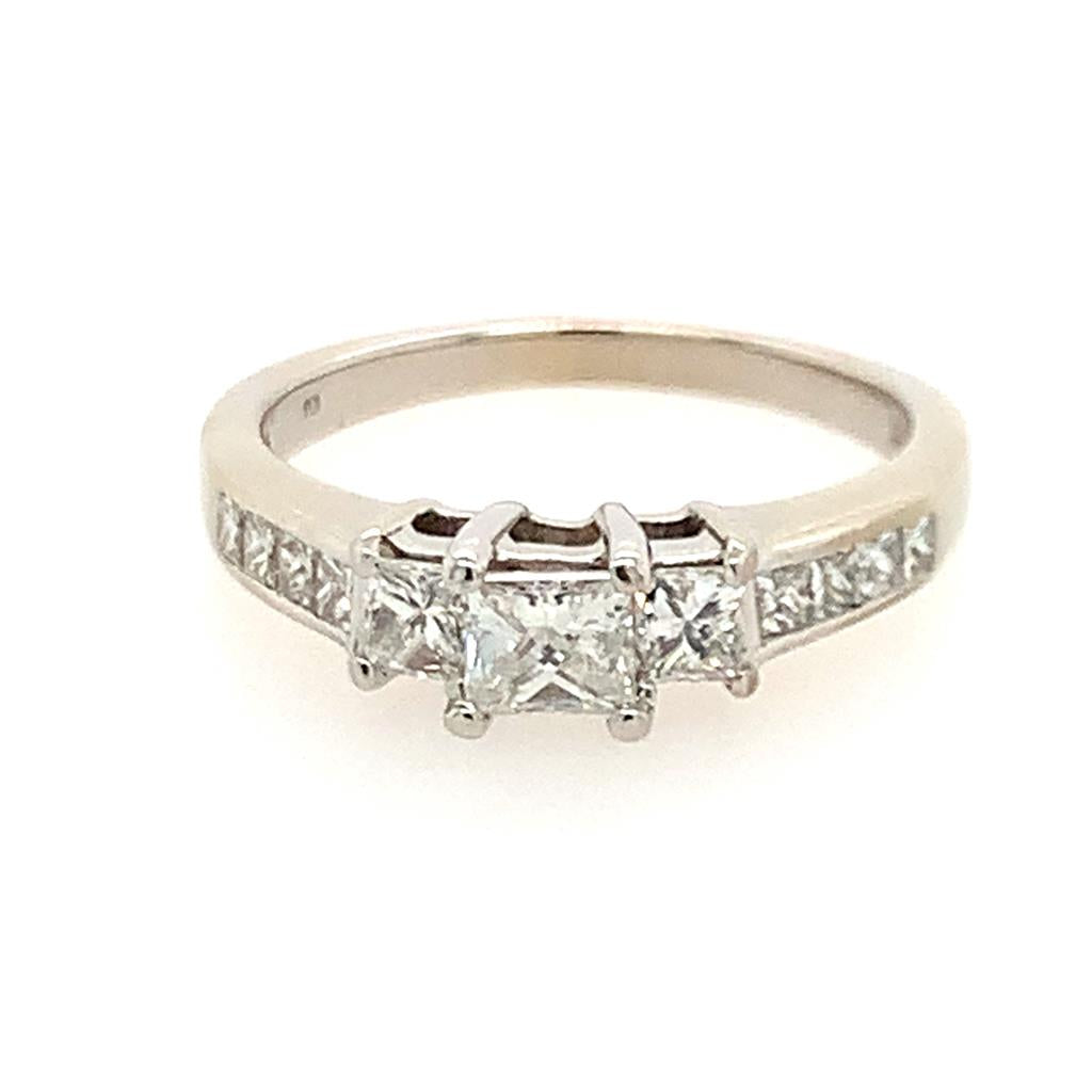 Estate Princess Cut Engagement Ring