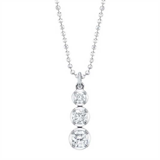 Shy Creation Diamond Ball Chain Necklace