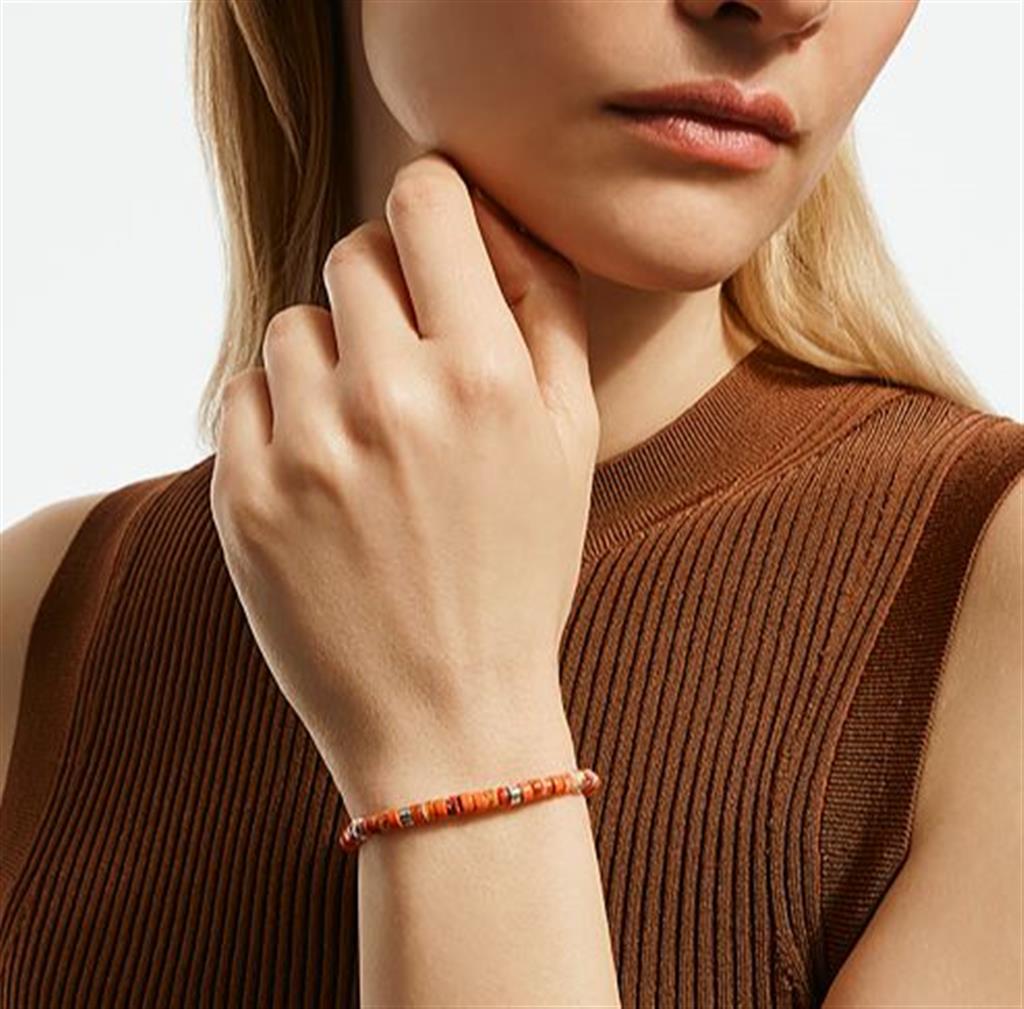 John Hardy Orange & Red Heishi Bracelet