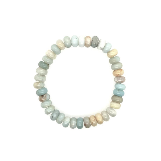 Dee Berkley Smooth Amazonite Rondelle Beaded Bracelet