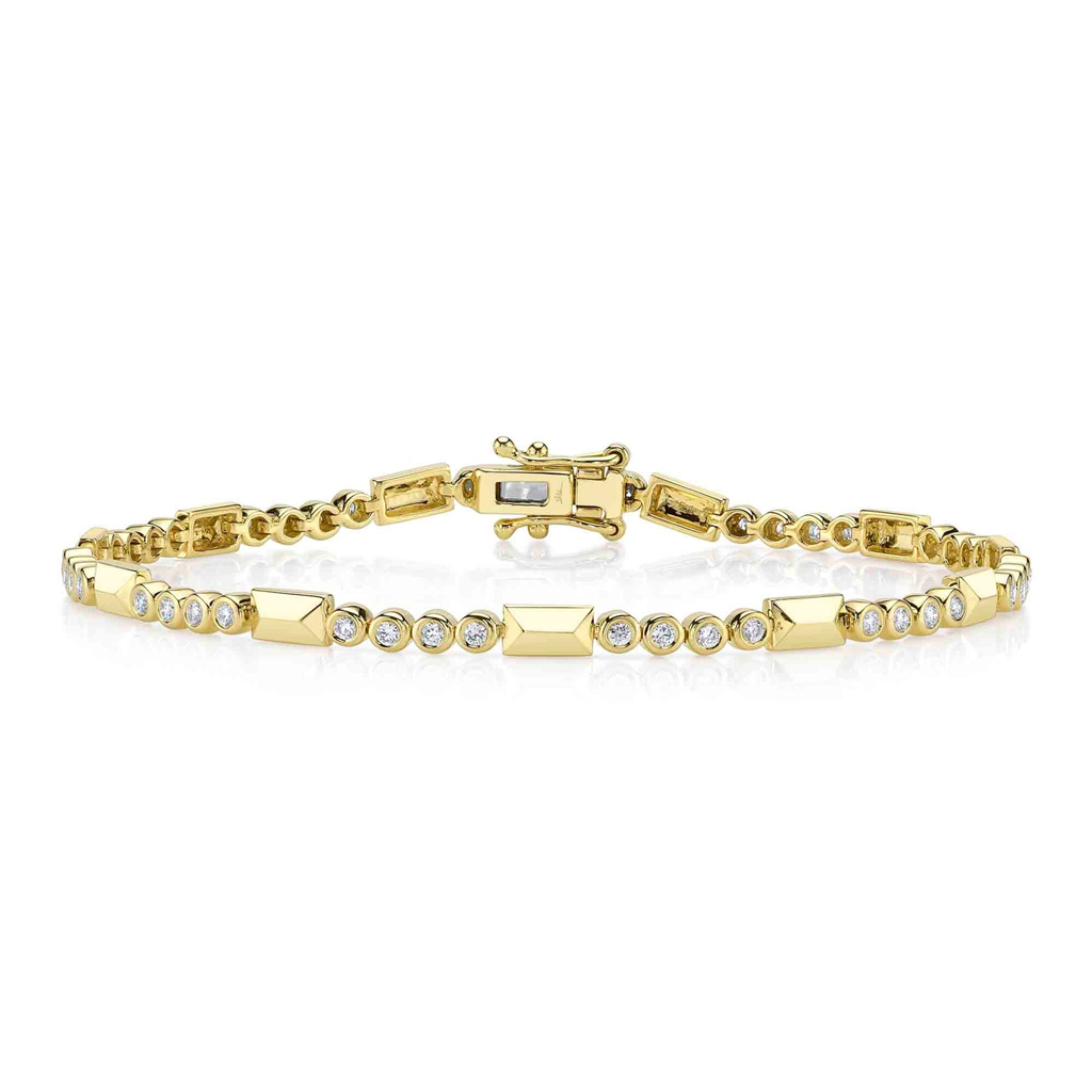 Shy 14K Diamond Link Bracelet