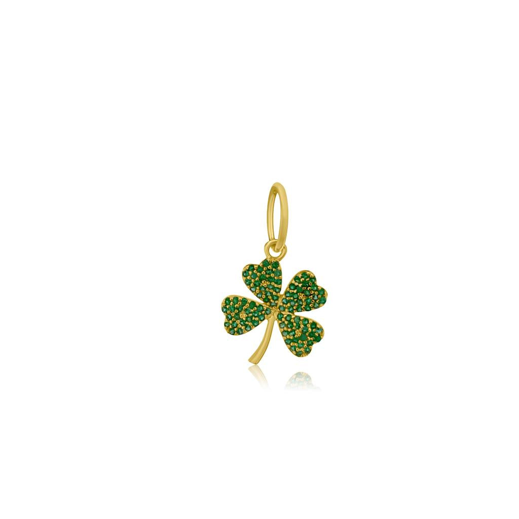 Rolland's Designs Emerald Clover Pendant
