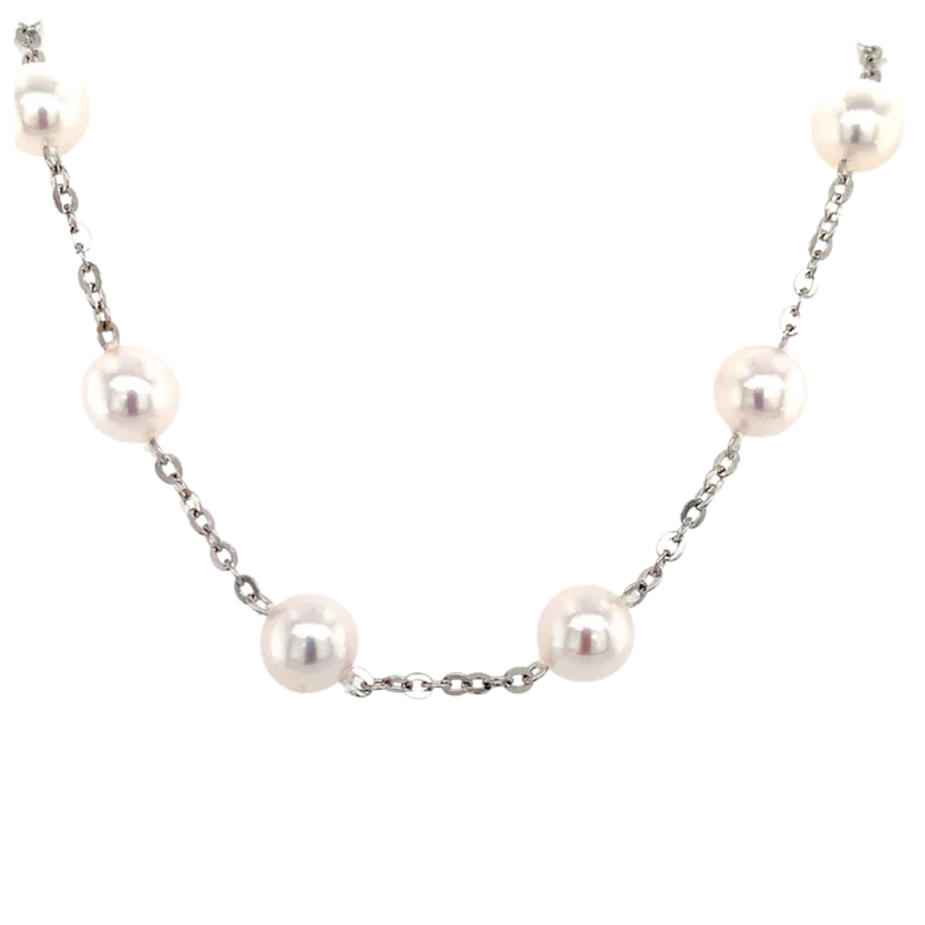 Rolland's Designs Cultured Akoya Pearl Tin Cup Bracelet